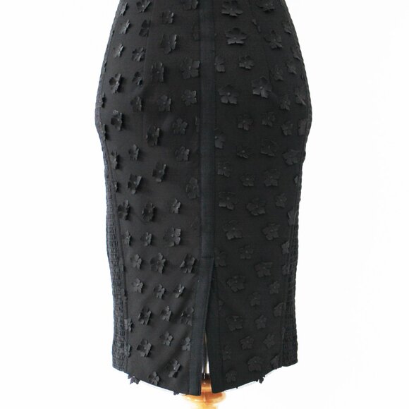 NEW Byron Lars Beauty Mark Gisella Lace & Button Classic Black Sheath Dress, 0P - Picture 12 of 14